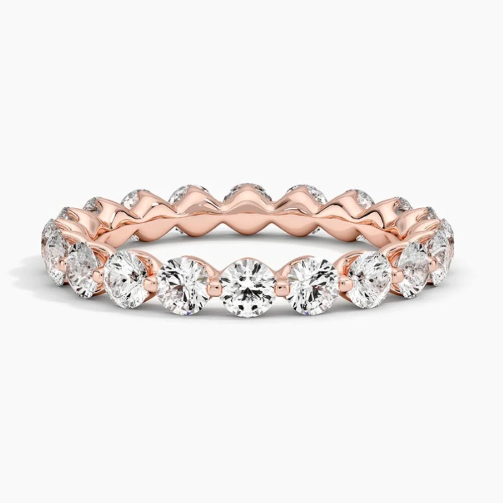 Brilliant Earth Riviera 2 cwt Lab Diamond Ring in 14k Rose Gold size 6.5 💍